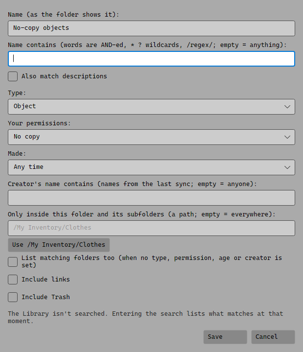Making a smart folder